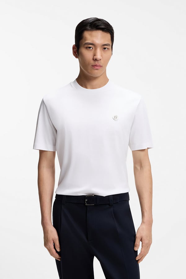 ΜΠΛΟΥΖΑ T-SHIRT BOSS - 100 ΛΕΥΚΟ